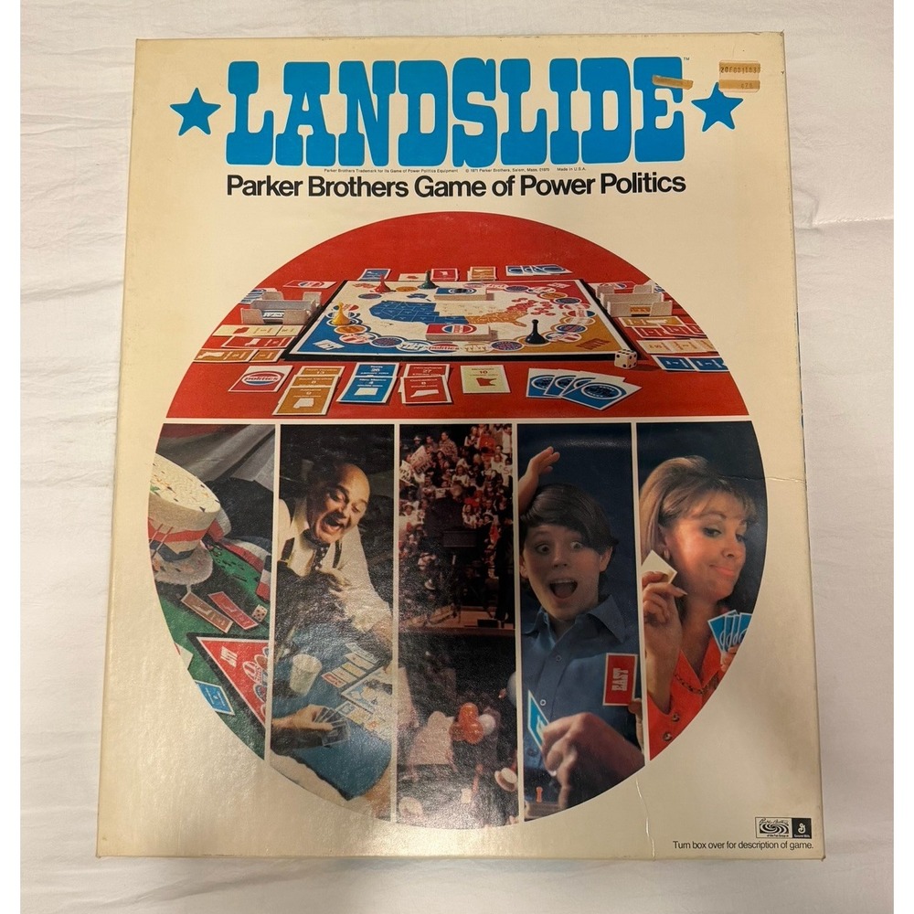 Landslide Parker Brothers Game Power Politics Board Game 1971 Complete Vintage